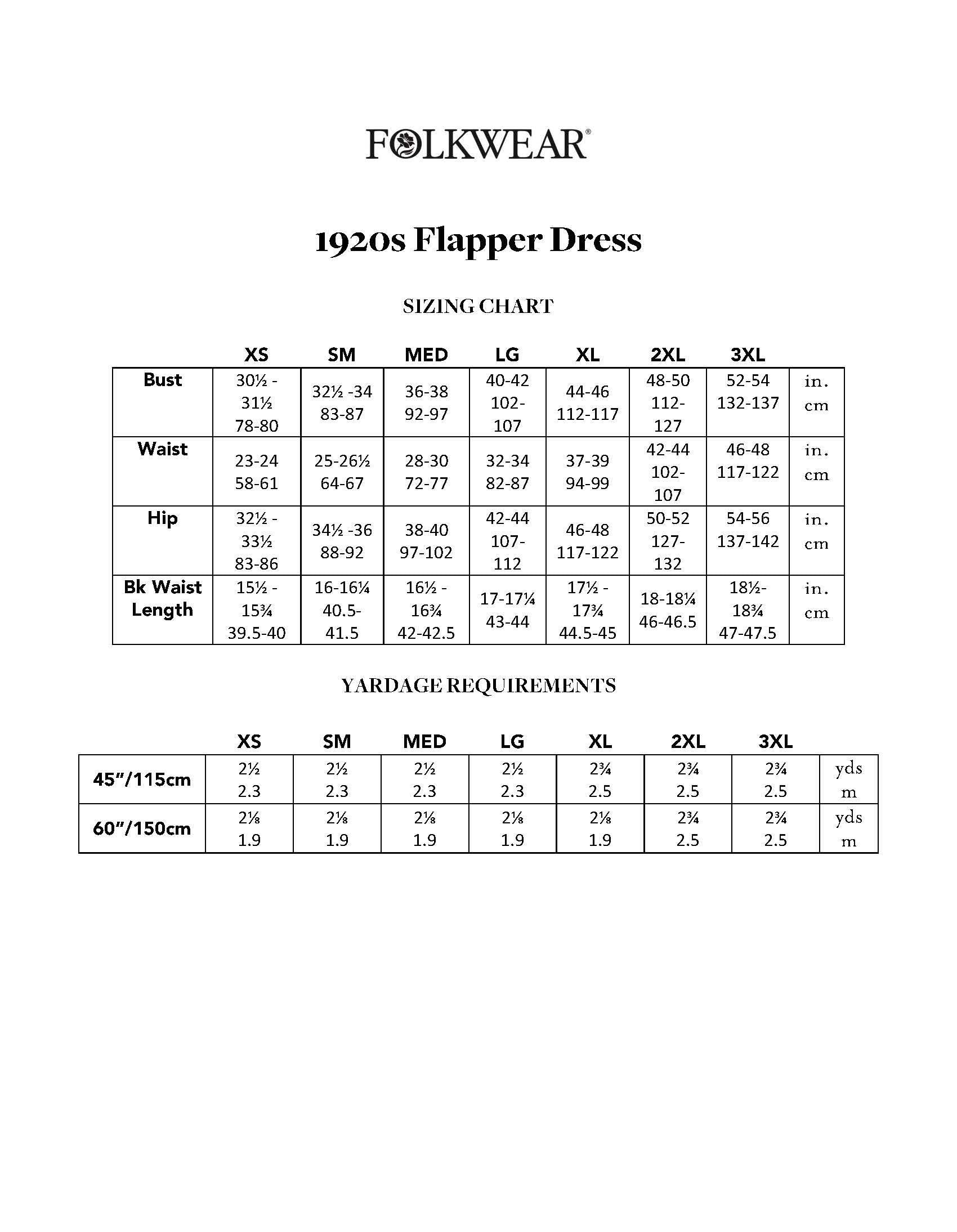 1920s Flapper Dress PDF pattern