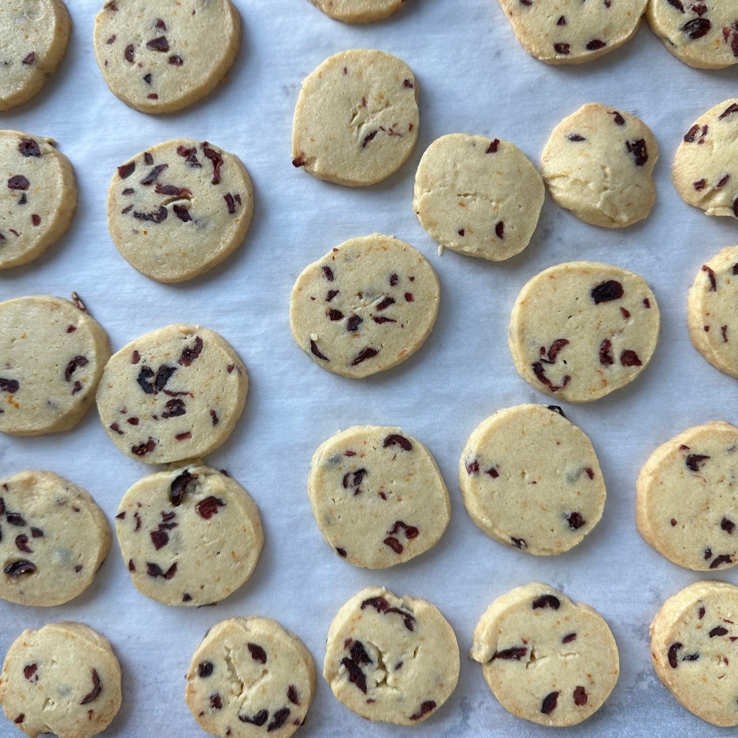Cynthia’s Best Cookie Recipe:  Shortbread Cookies with Orange & Dried Cherries