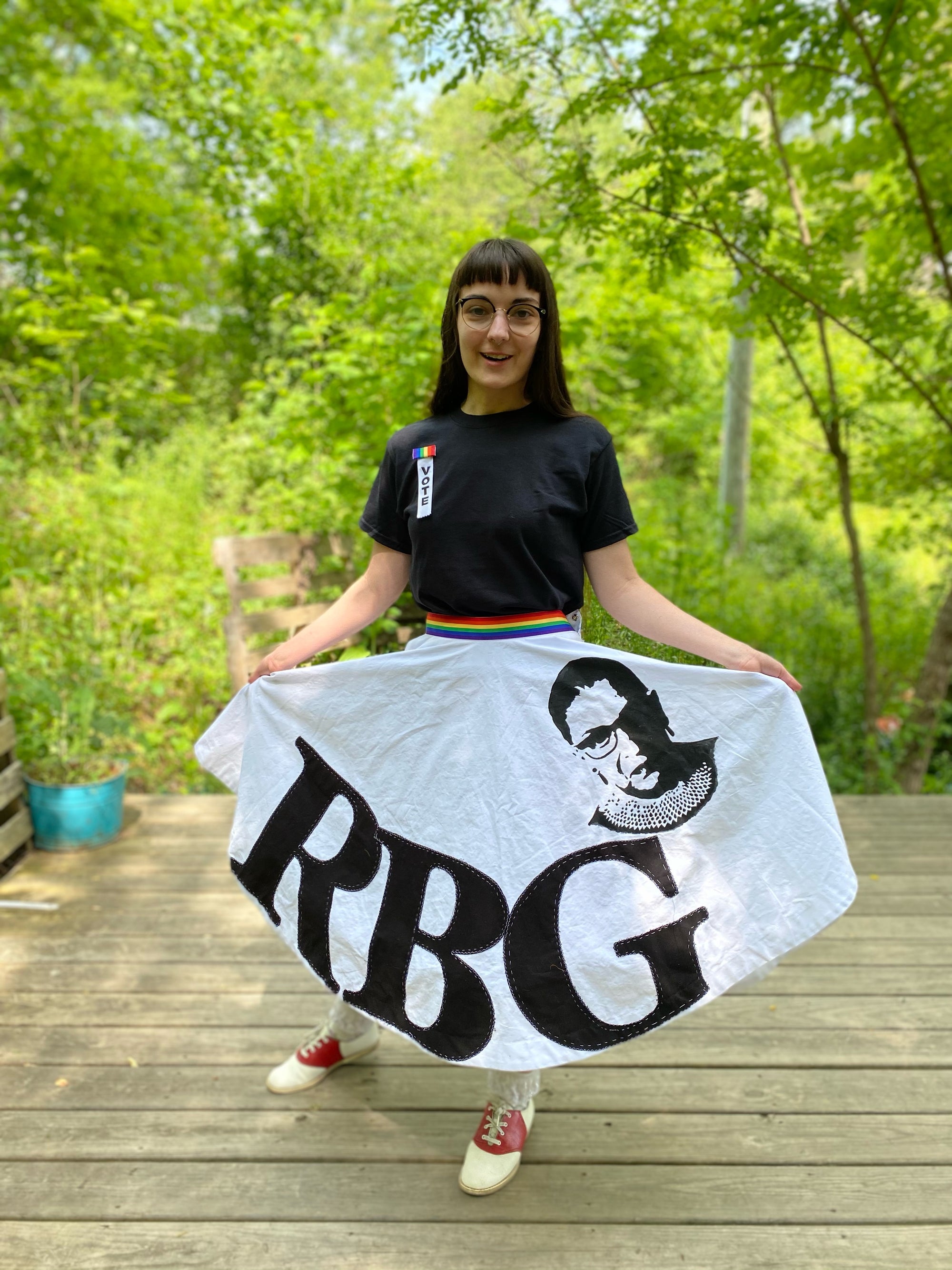Folkwear 256 At The Hop RBG Skirt