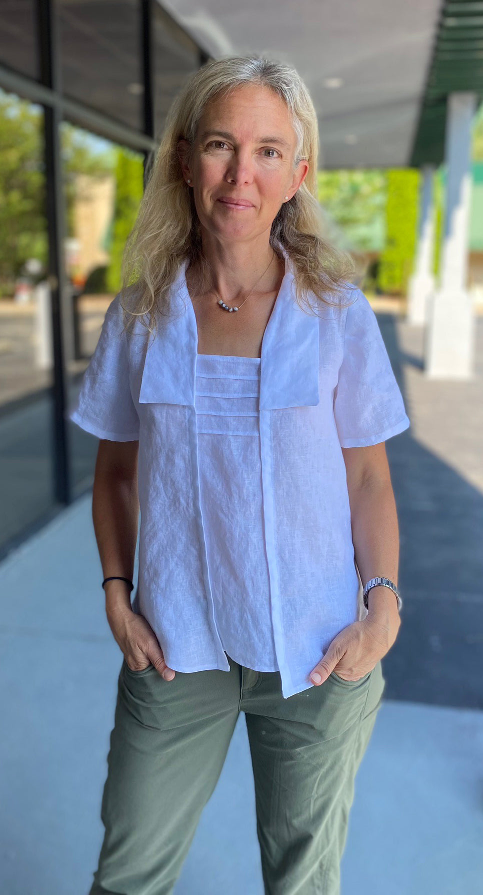 Photo of Molly in Everyday 210 Armistice Blouse