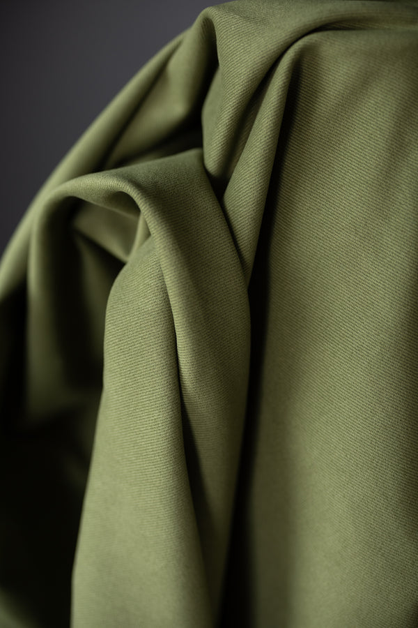 【新品未使用】NEAT COTTON TWILL FLARE - OLIVE46 Organic Cotton Sanded Twill - Otto Green - Folkwear