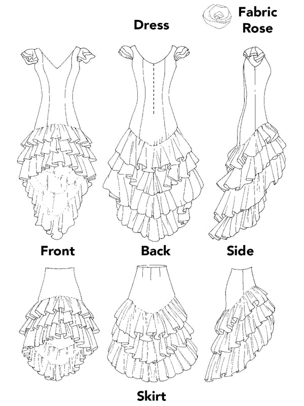140 Flamenco Dress and Practice Skirt