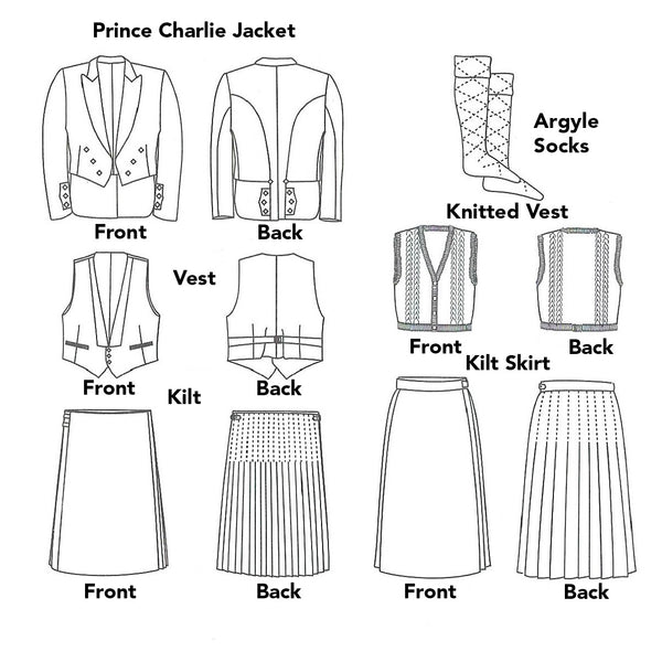 152 Scottish Kilts - Folkwear