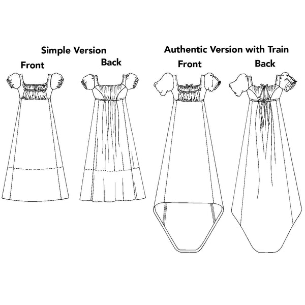 215 Empire Dress - Folkwear 215 Empire Dress - Folkwear