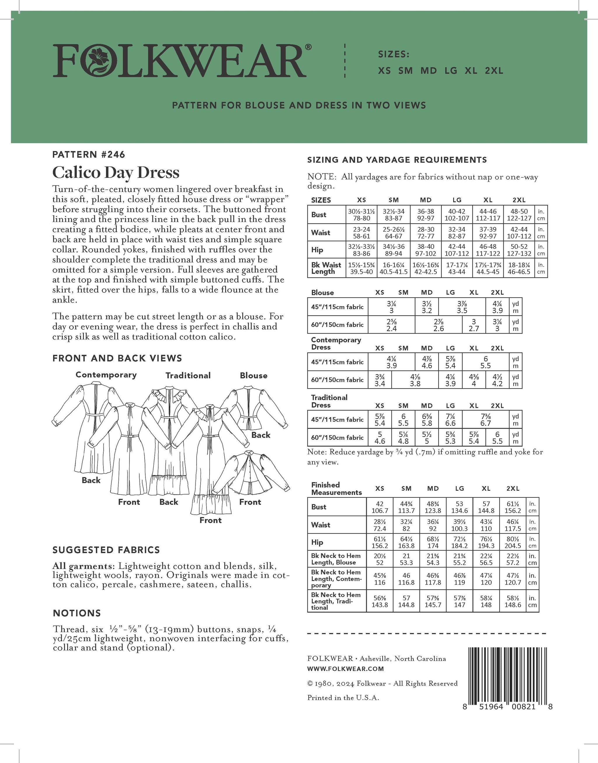 Folkwear Sewing Patterns