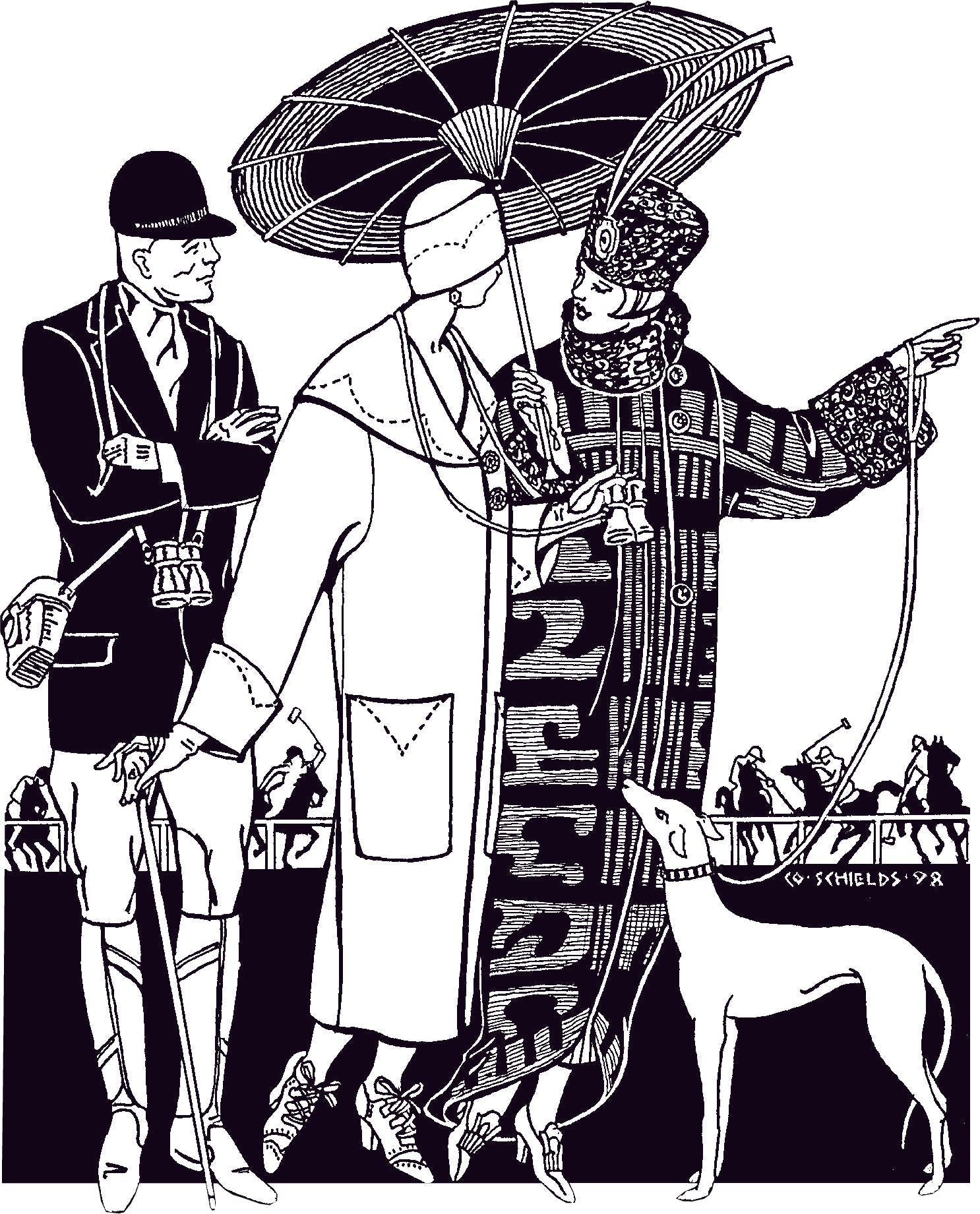 Black woman wearing a pink wool cloche hat with brown feather applique and embroidery on it.