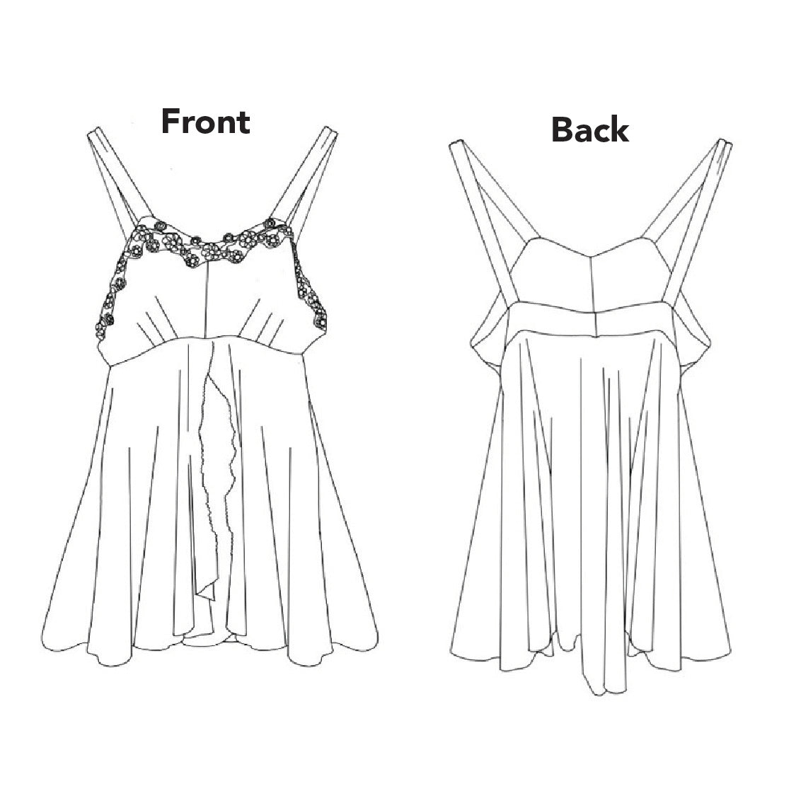 510 Passionflower Lingerie Top