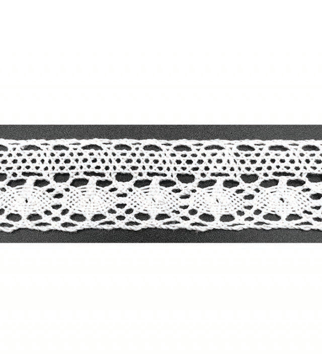 white cluny lace on a black background