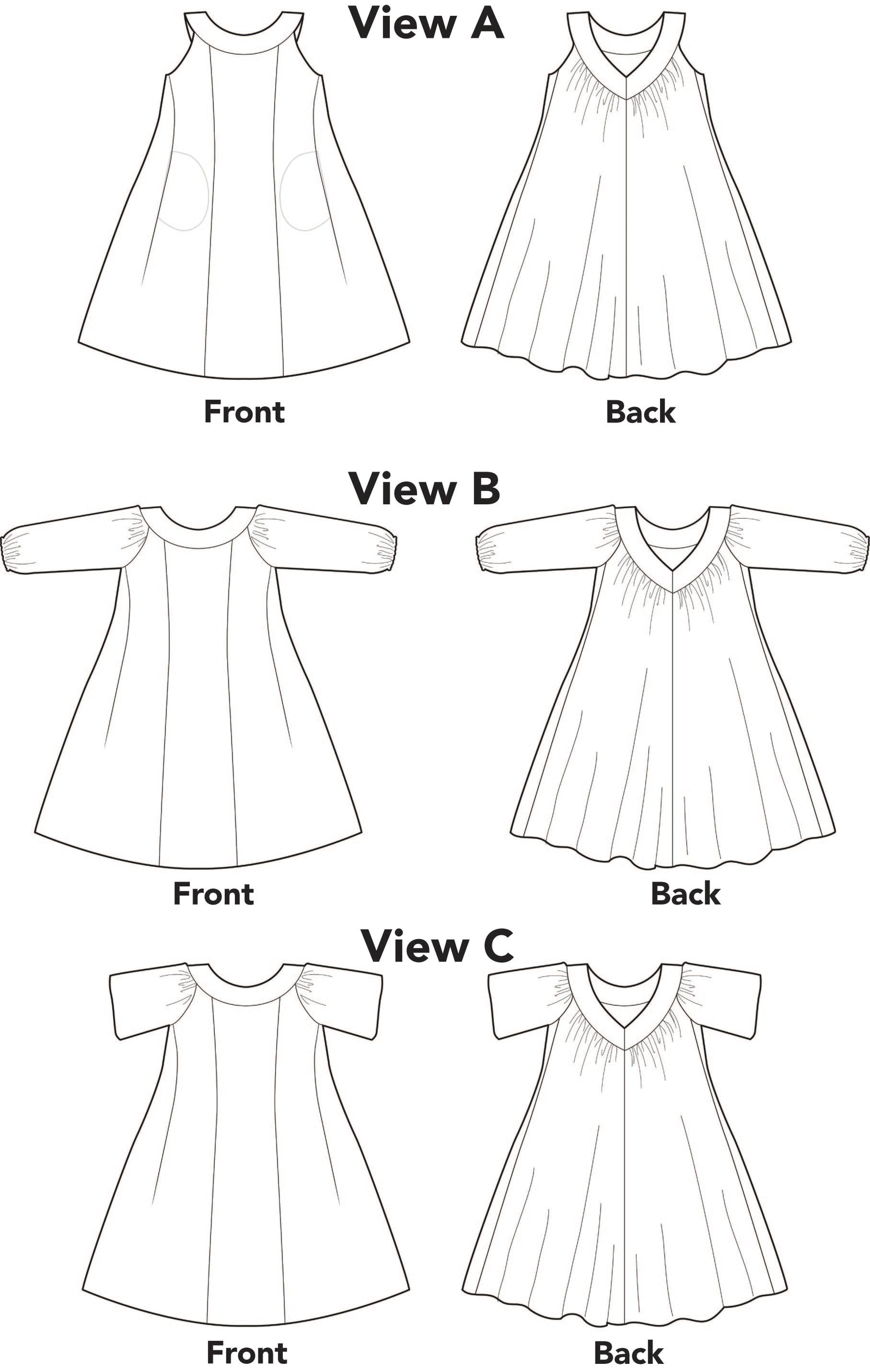 Black woman wearing a size 2XL knee-length, short-sleeve, yellow muumuu with orange and green palm fronds on it.  