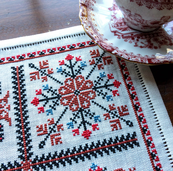 Balkan Quartet cross stitch folk embroidery kit - Folkwear