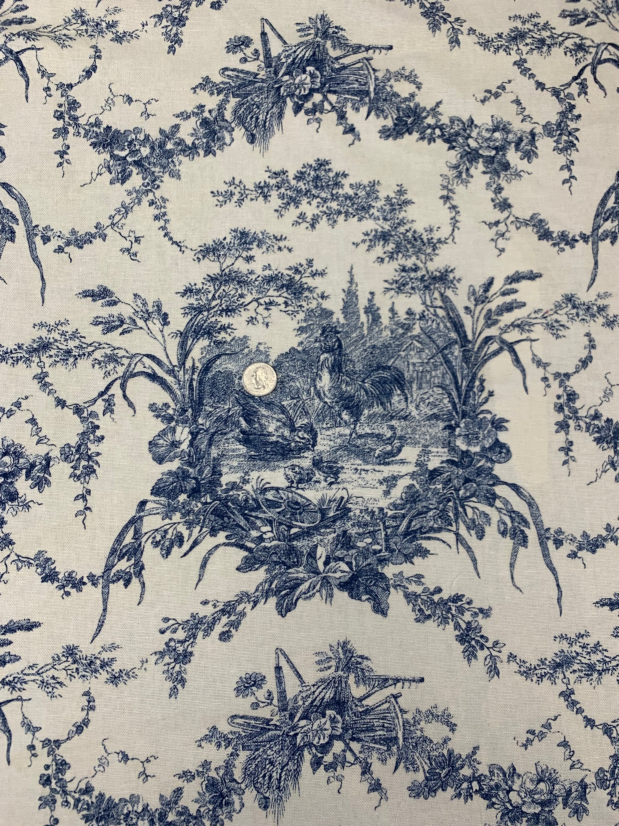 French Toile Cotton Canvas