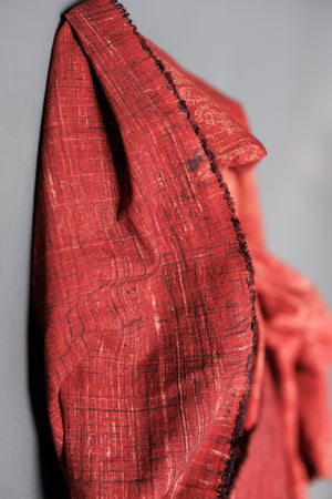 Cross Hatch India Cotton - Red