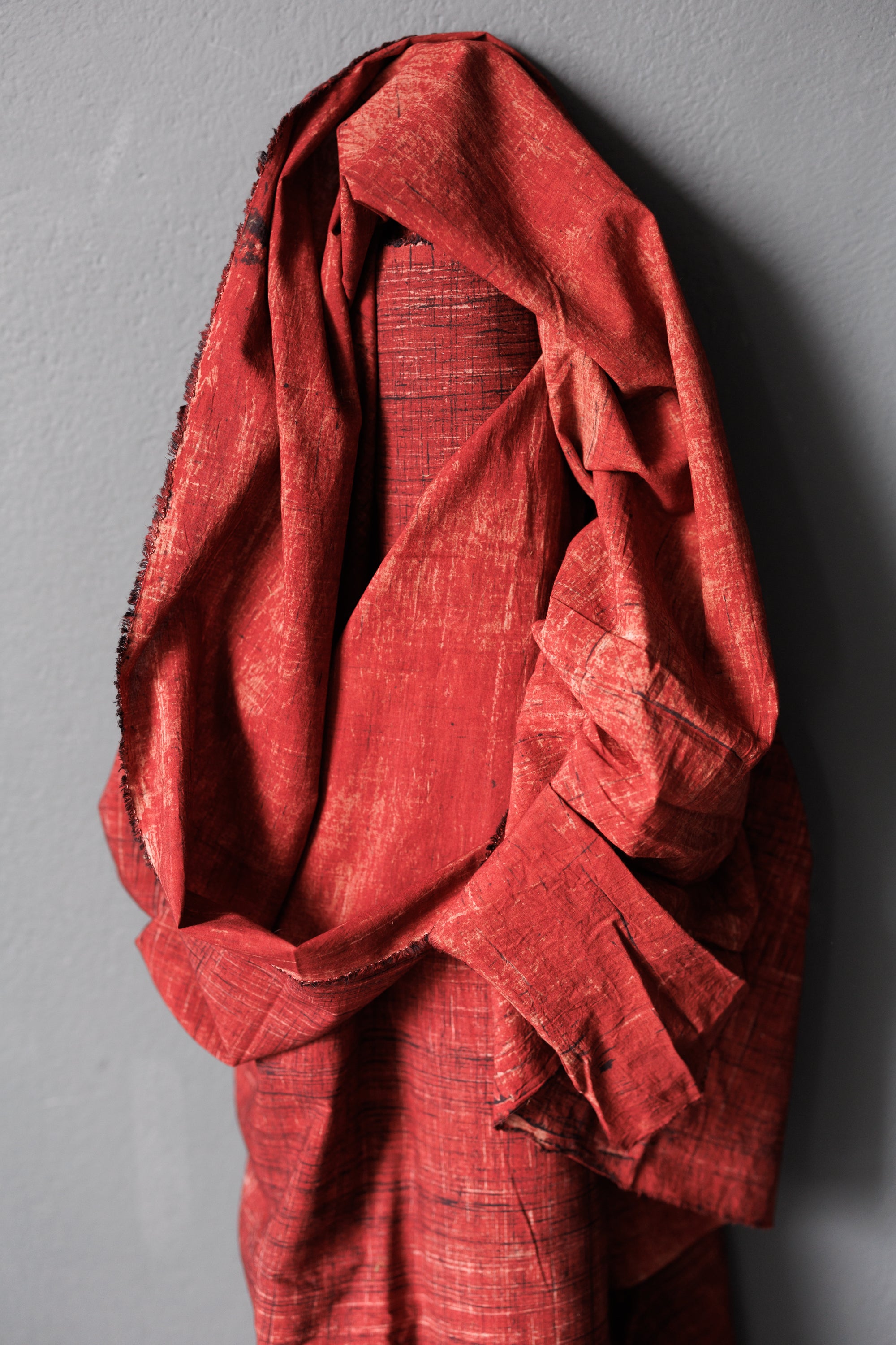 Cross Hatch India Cotton - Red