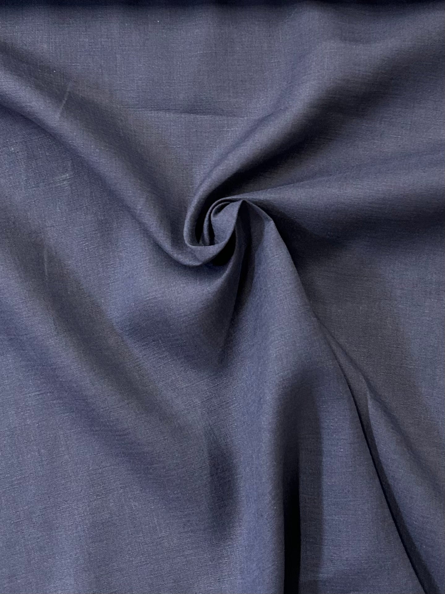 A beautiful navy mid-weight (handkerchief) linen.