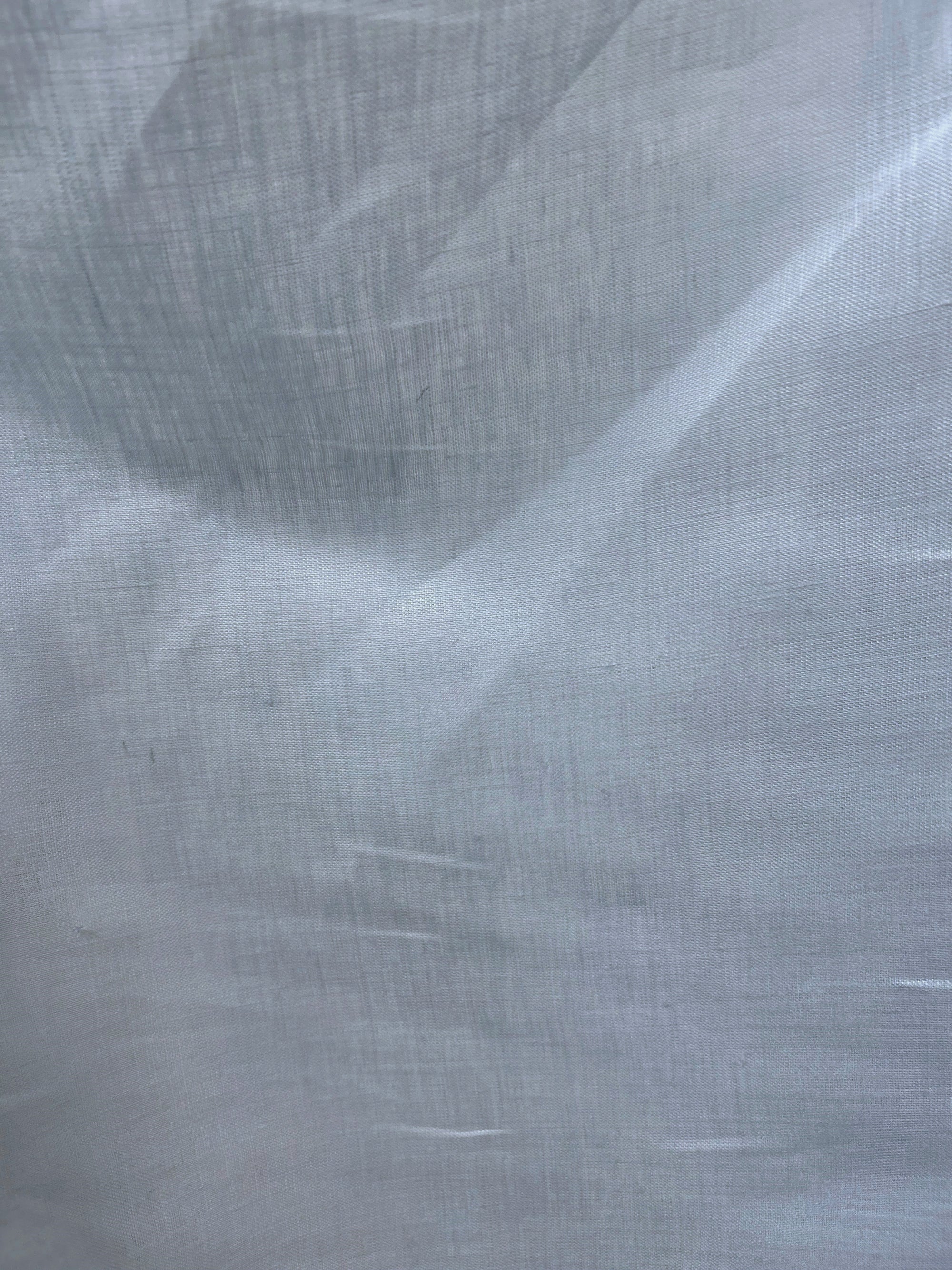  buttery pale aqua mid-weight (handkerchief) linen flat.
