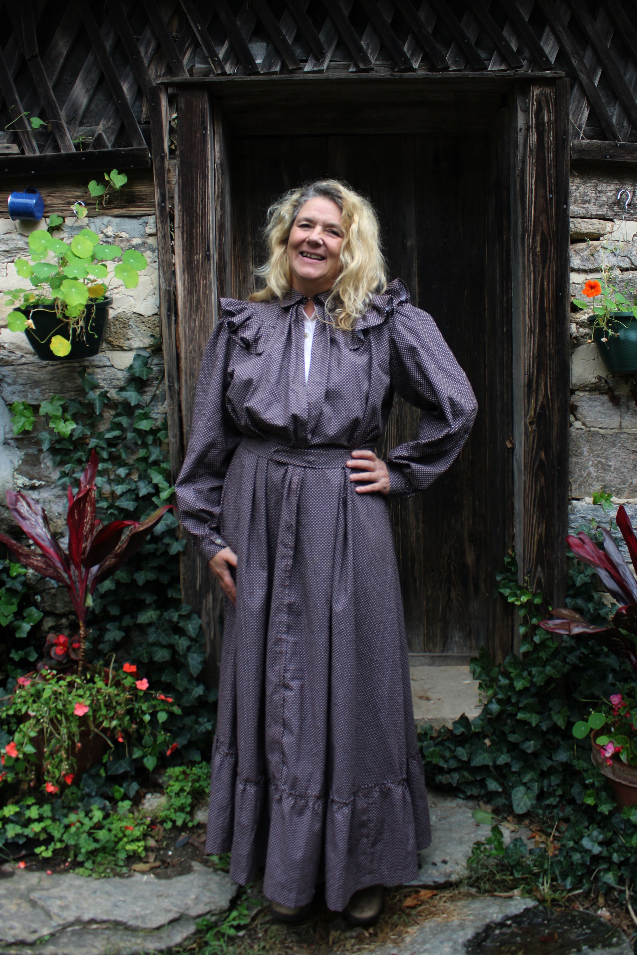 246 Calico Day Dress - Folkwear 246 Calico Day Dress - Folkwear