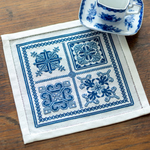 Mediterranean Sampler cross stitch folk embroidery kit