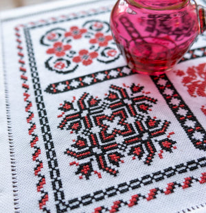 Romanian Sampler cross stitch folk embroidery kit