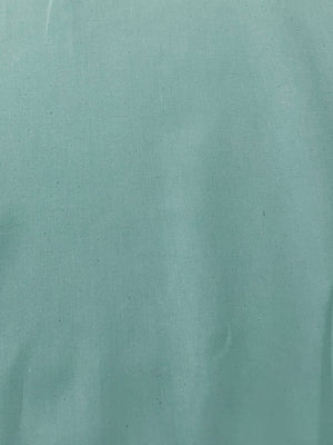 Aqua cotton denim fabric.