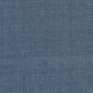 Solid blue fabric .