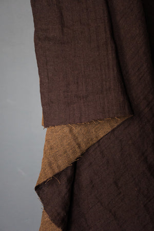 Black coffee wool fabric