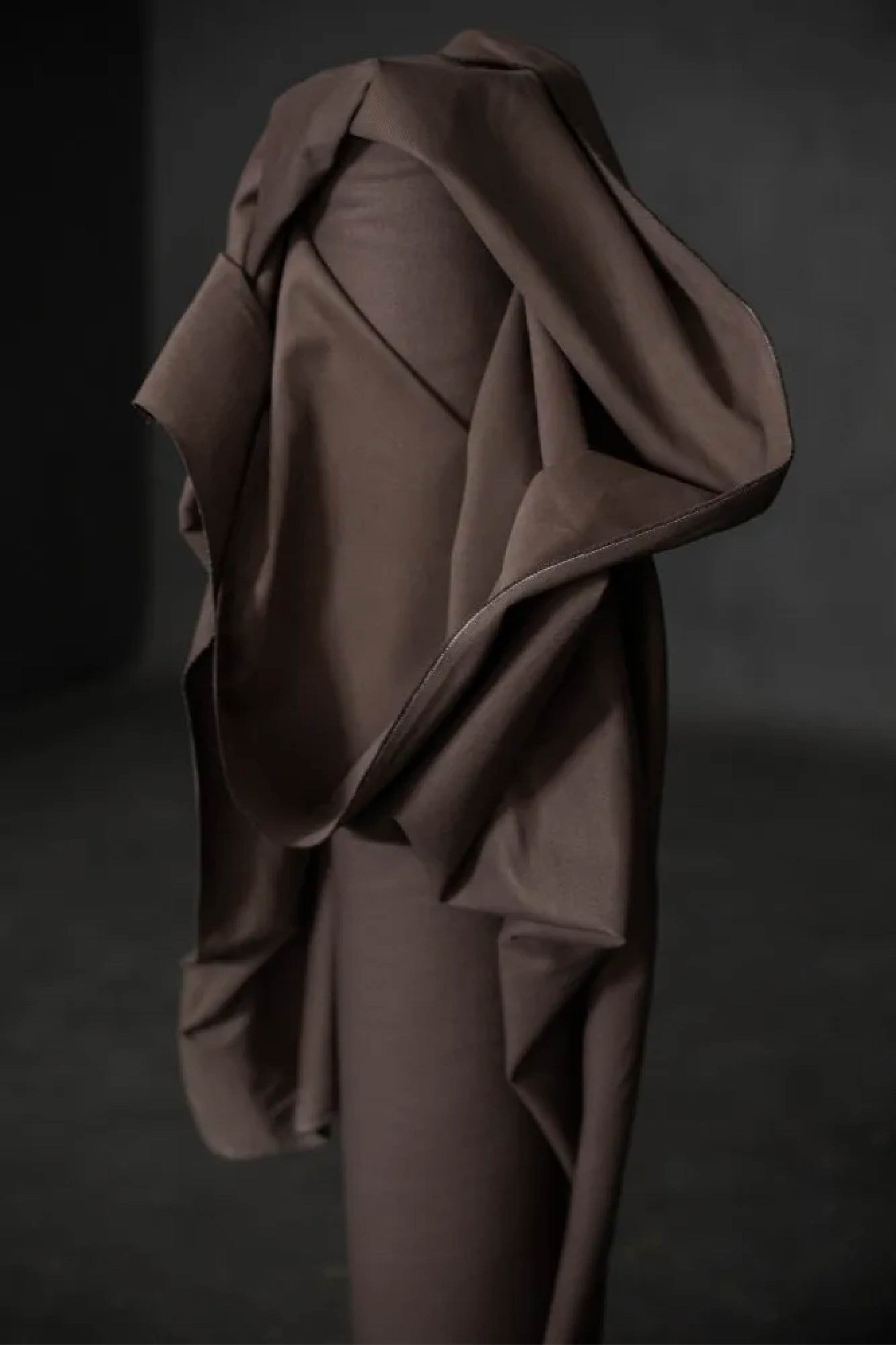 brown twill fabric roll