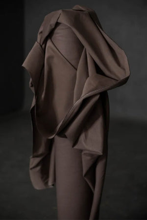 brown twill fabric roll