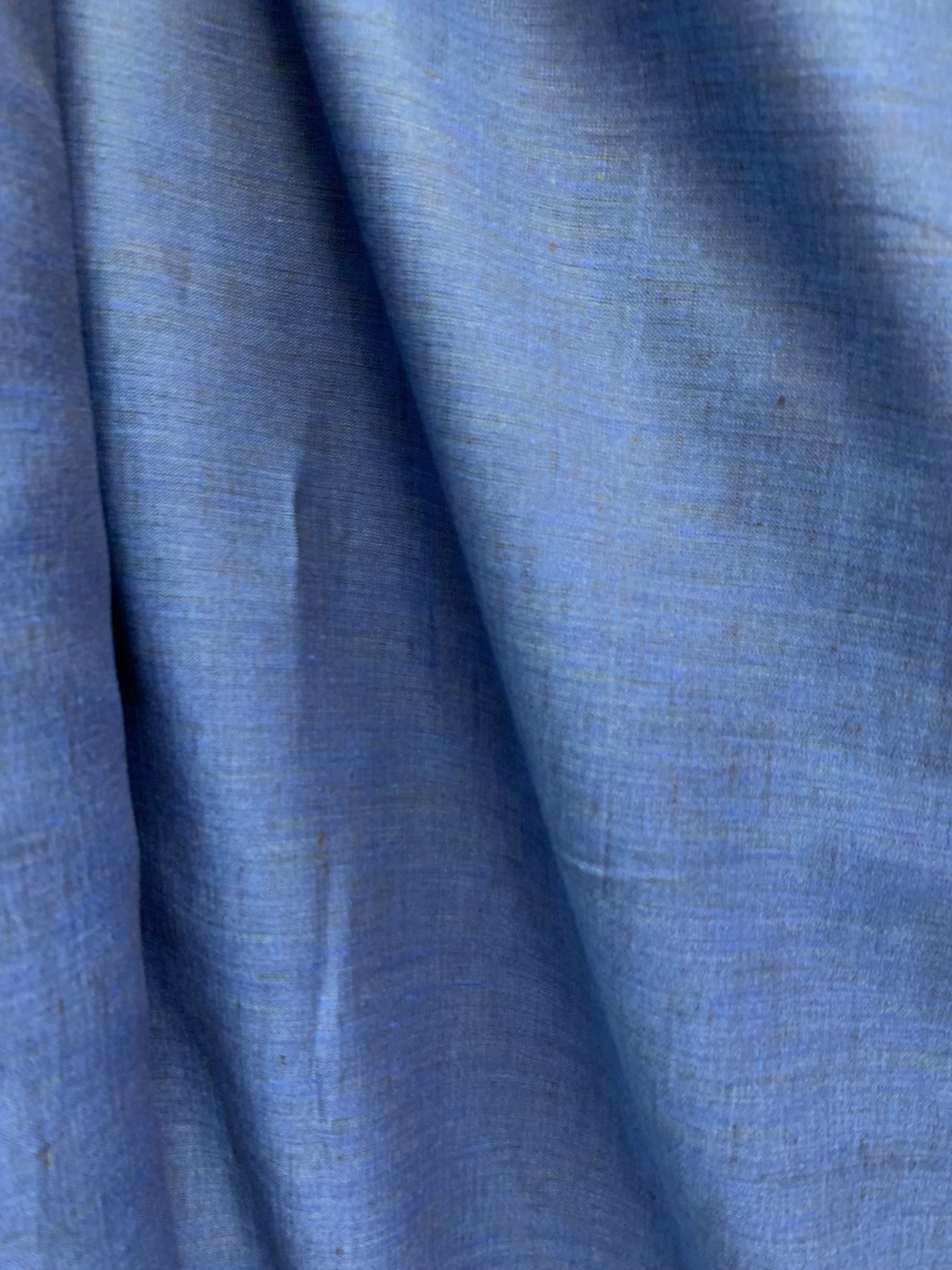 Cobalt blue linen fabric.