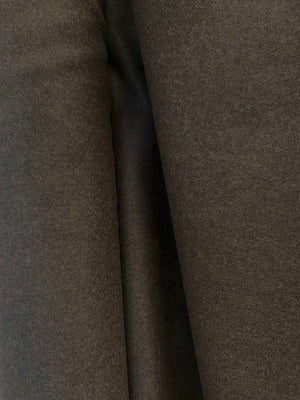 dark brown wool flannel