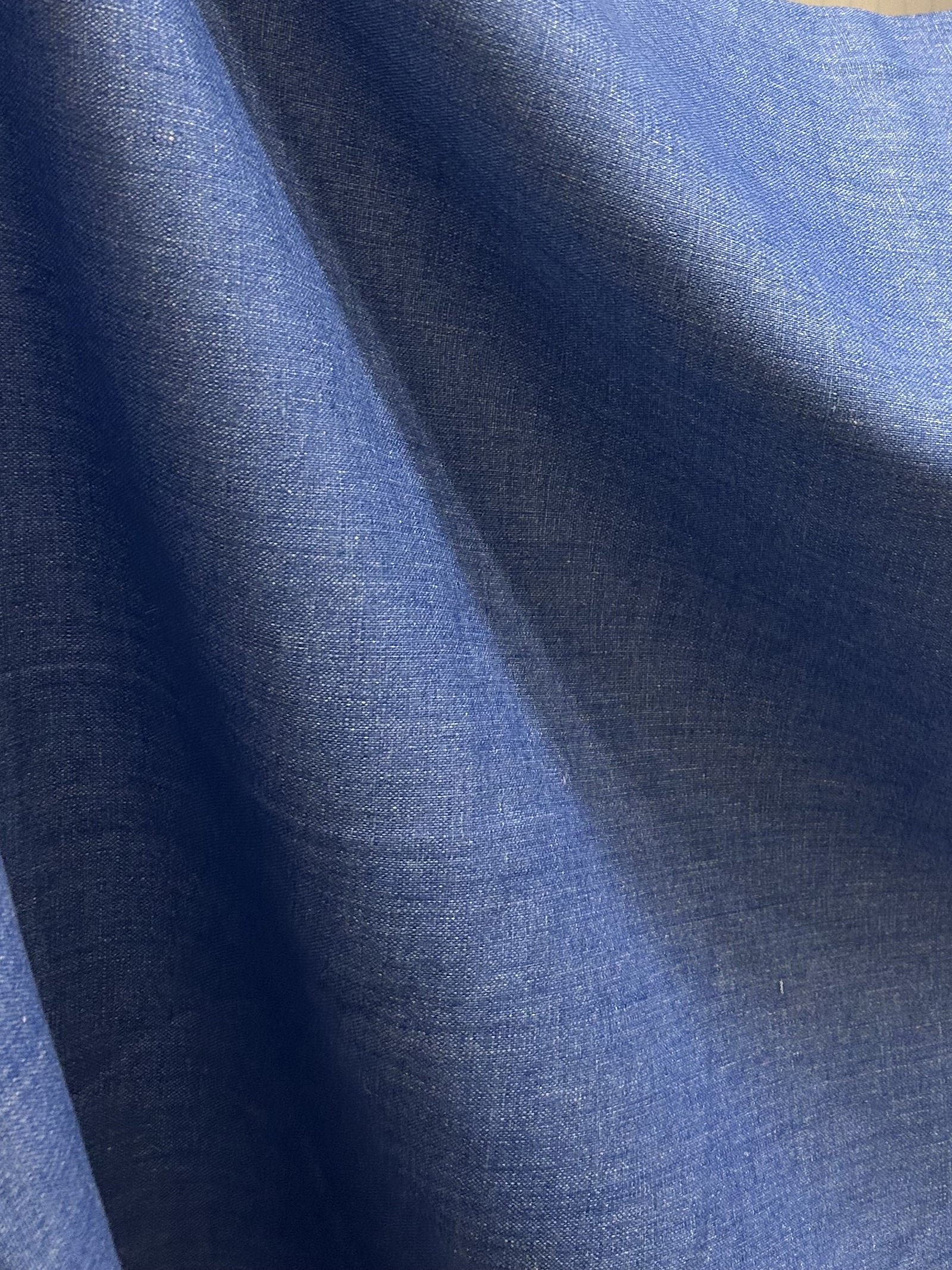 Denim Blue linen fabric