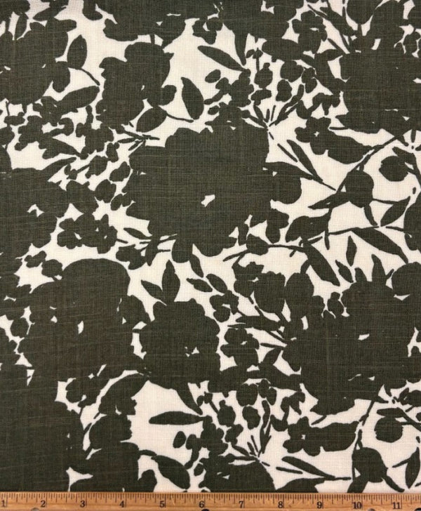 Italian Ecovero Linen - Shadow Blooms - Folkwear
