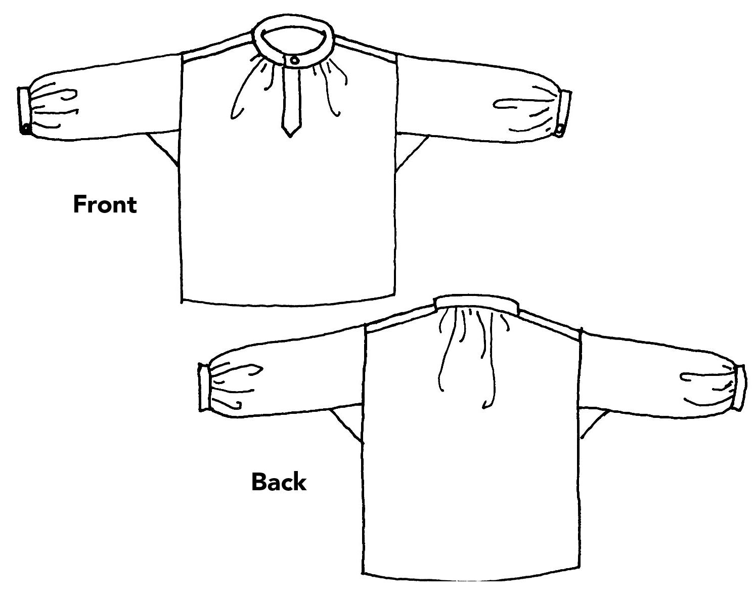 102 French Cheesemaker's Smock Sewing Pattern - Folkwear