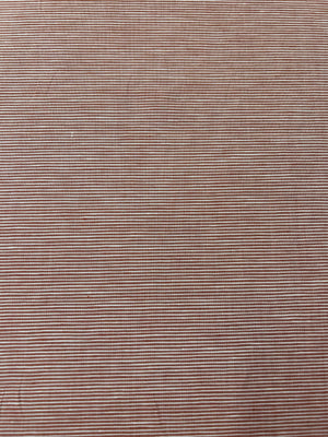 Red and white stripe linen fabric.