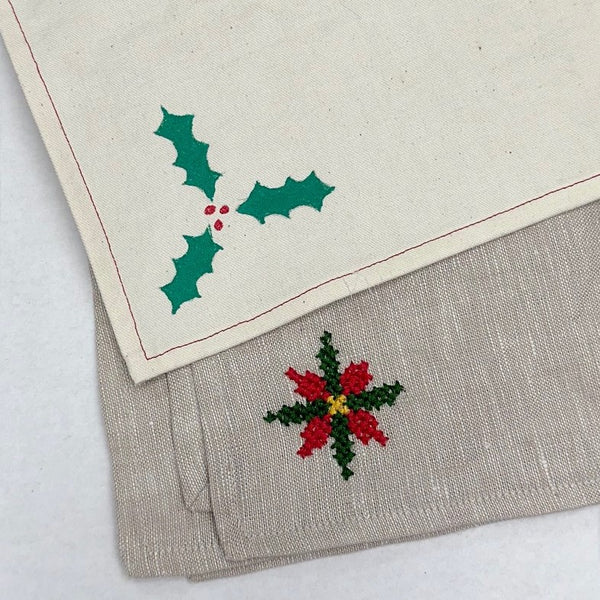 Holiday Napkins - free PDF pattern - Folkwear
