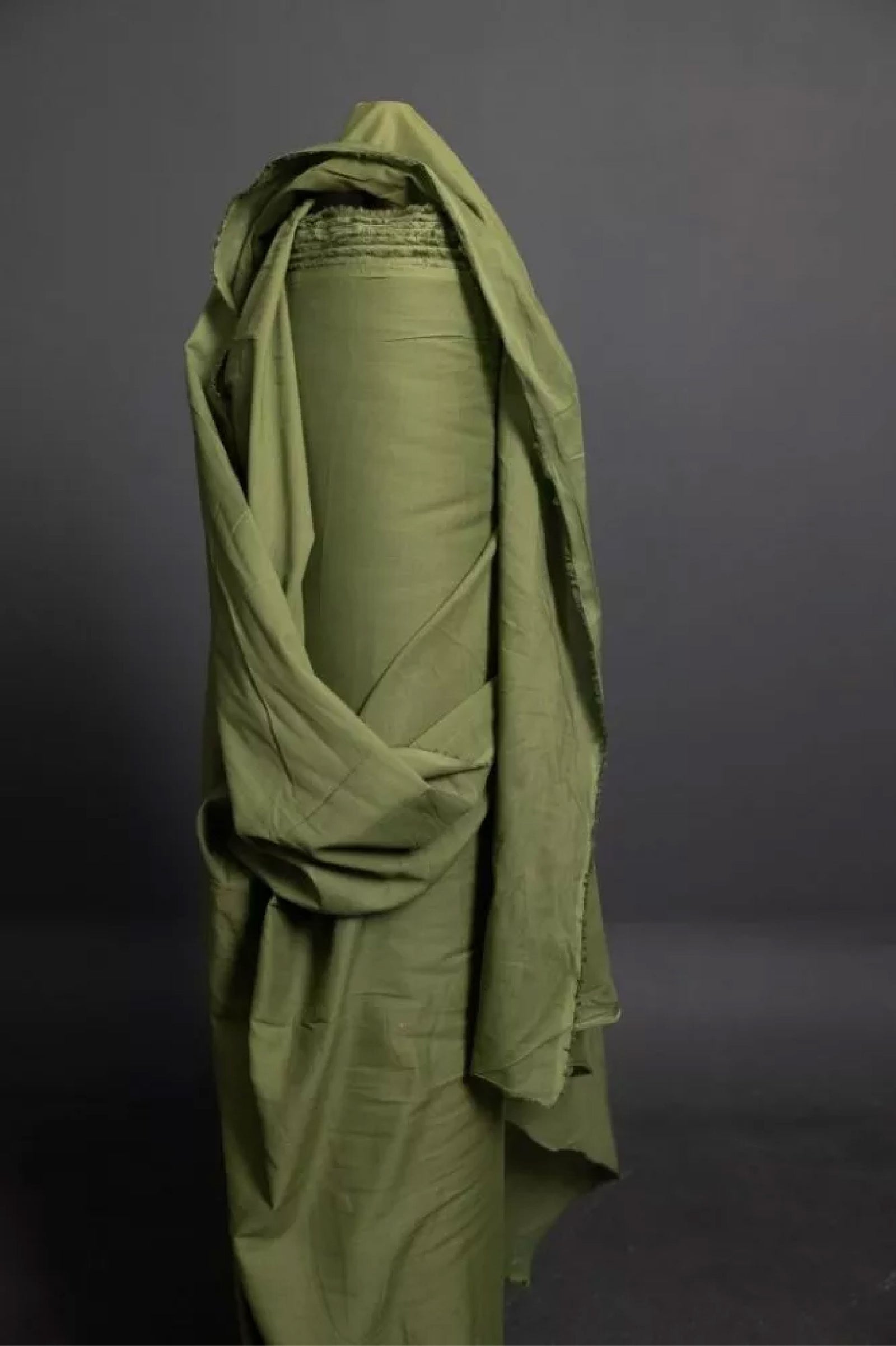 Organic Cotton Voile - Paddock Green