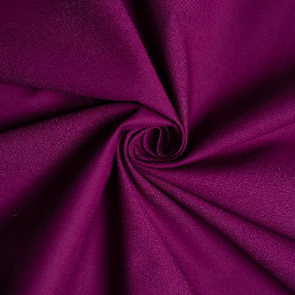 dark plum poplin fabric in a spiral