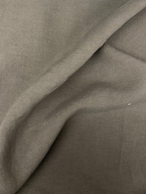  draped mediumweight linen is a opaque warm gray stone color