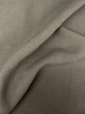  draped mediumweight linen is a opaque warm gray stone color