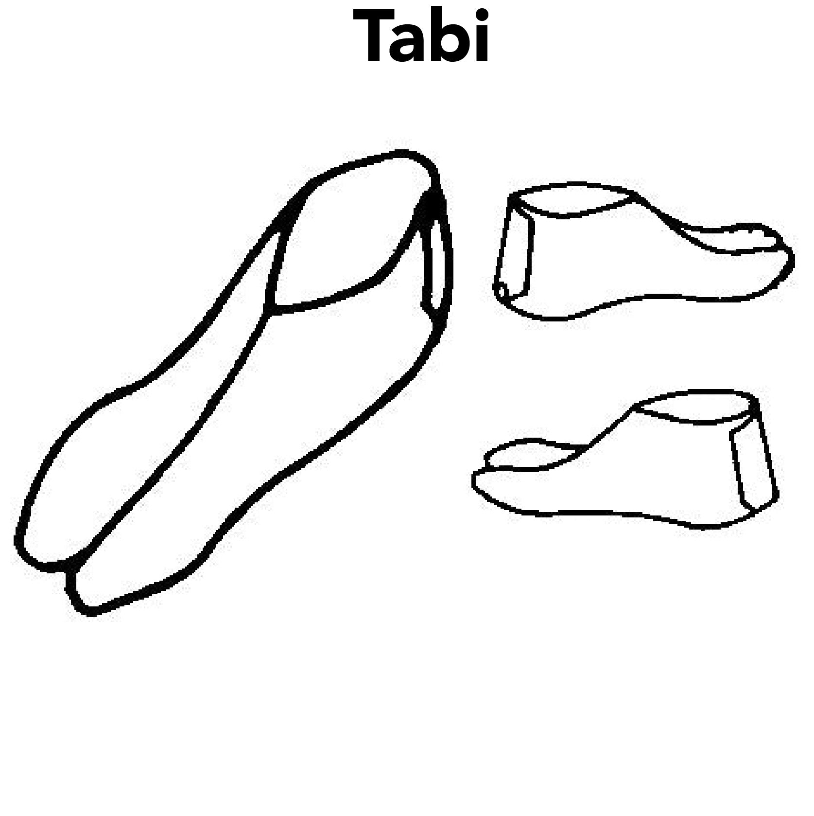 129A Japanese Tabi - Folkwear 129a-japanese-tabi-folkwear