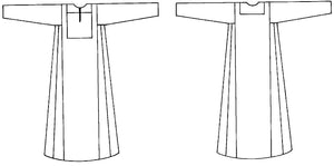 Flat drawings of the Gaza Dress