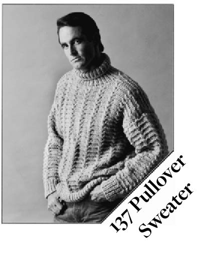 137 Pullover Sweater Knitting Pattern - PDF