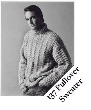 137 Pullover Sweater Knitting Pattern - PDF