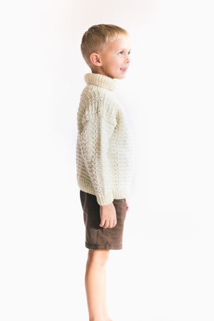 138 Child's Pullover Sweater Knitting Pattern - PDF