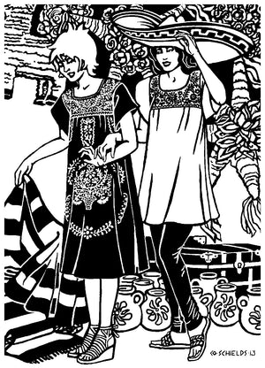 142 Old Mexico Dress - Folkwear 142 Old Mexico Dress - Folkwear