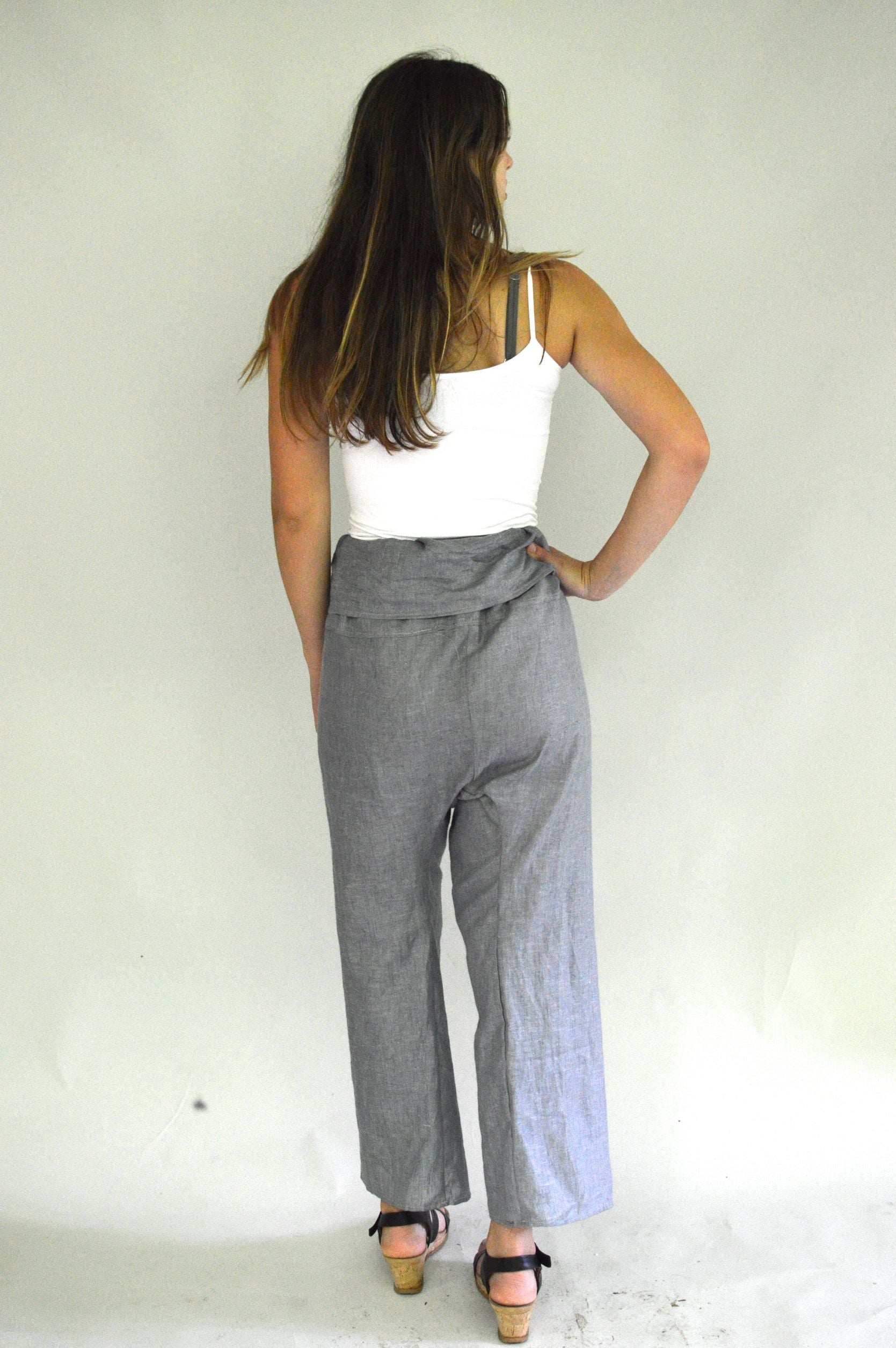 High waist office pants, high quality from Thailand. Large size