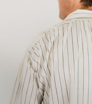 Close up of shoulder of 204 Missouri River Boatman's Shirt.