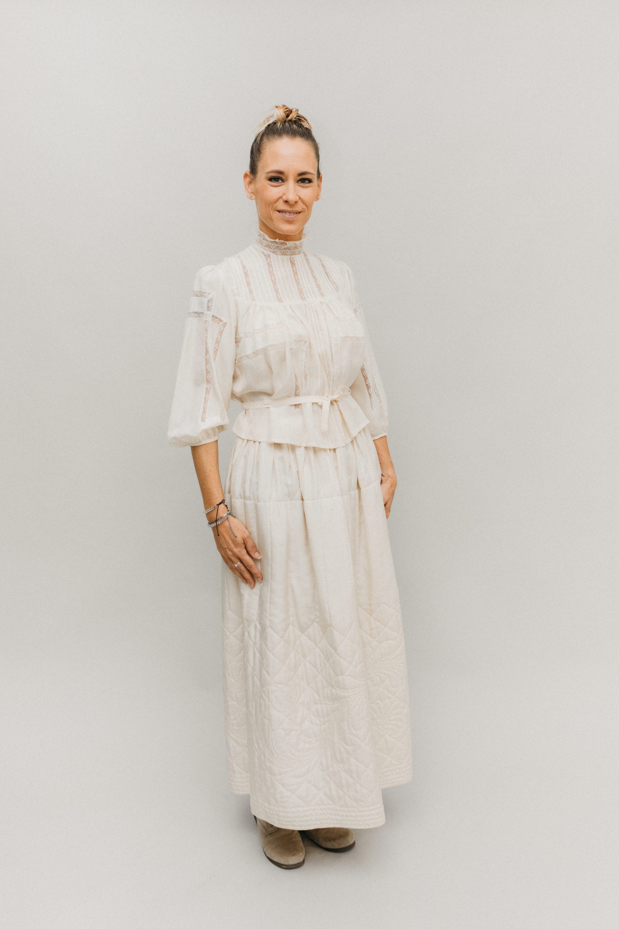 206 Quilted Prairie Skirt Folkwear