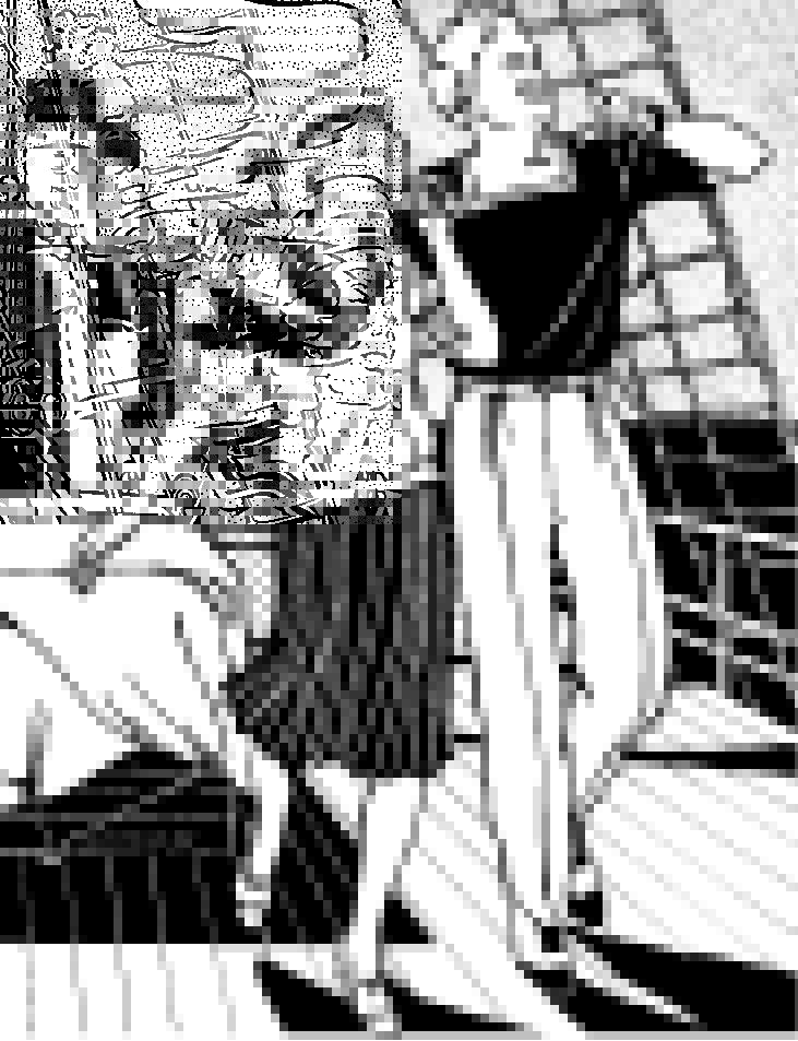 A young African American man and a white woman standing in front of a studio white backdrop wearing 211 Two middies, one with a square neck the other with a v-neck.