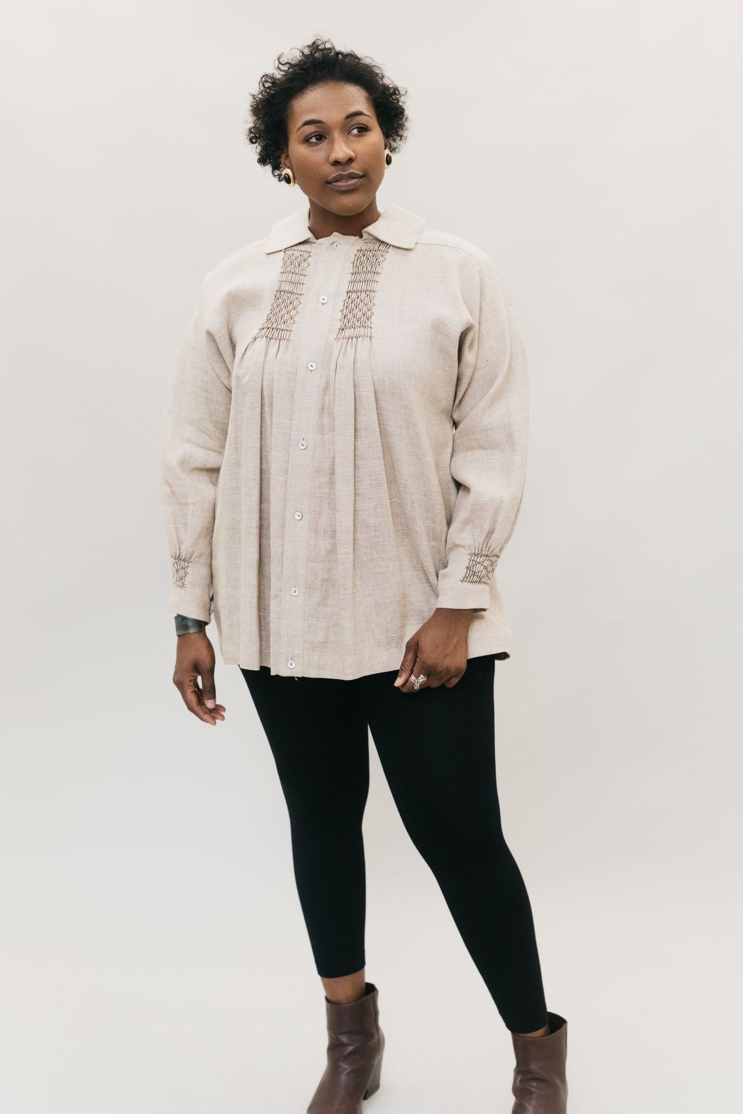 Ameri（アメリ）の「GATHER SMOCK TOP（シャツ/ブラウス）」 - WEAR