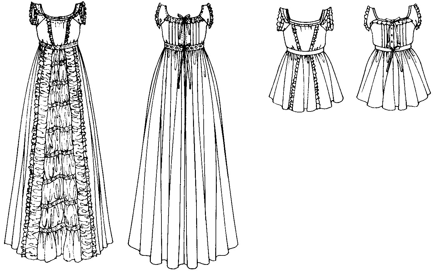 228 Victorian Christening Gown and Toddler's Dress